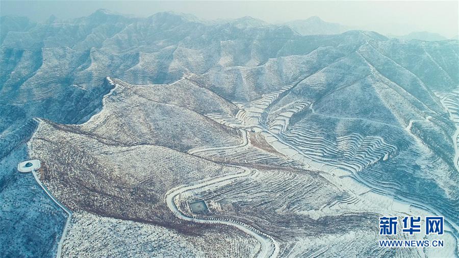 （环境）（8）河北涉县：雪映太行梯田美
