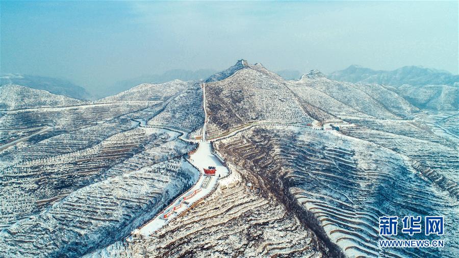 （环境）（7）河北涉县：雪映太行梯田美