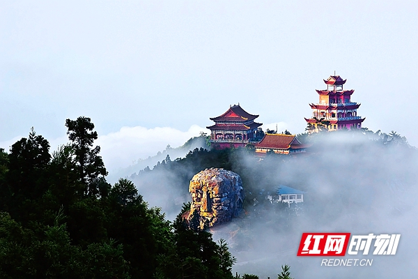 白马湖文化公园。所有照片来源：常德市人民政府新闻办公室。