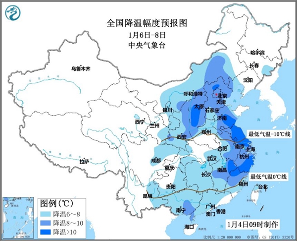 三股冷空气加持“三九”严寒!一年中最冷时节到