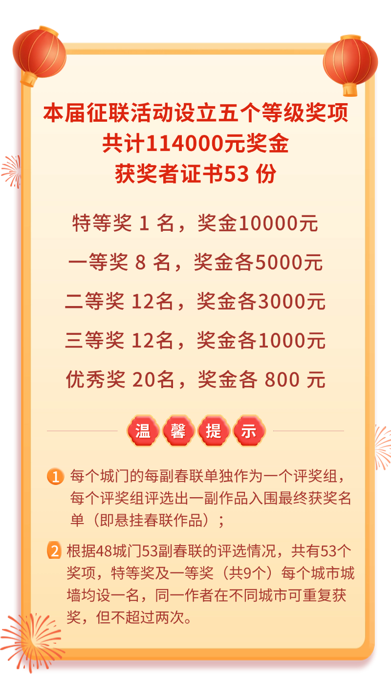 2026年中国城墙全球征春联.6图片